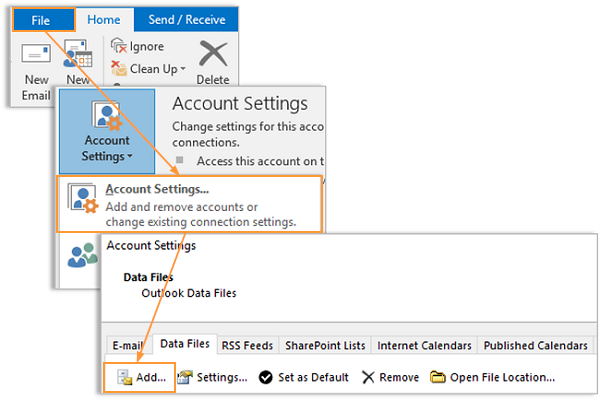 How To Read Open PST Files In Outlook 2016 2013 2010 2007